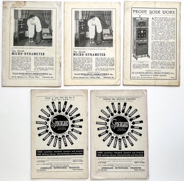 Five issues of The Journal of Drugless Physicians, 1939-1940