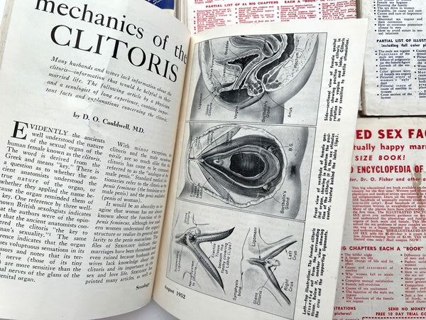 Sexology: Sex Science Magazine 5 issues: December 1951, January, August, December 1952, May 1953