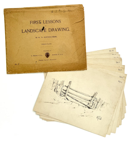 First Lessons in Landscape Drawing (11 of 12 drawing cards in envelope)