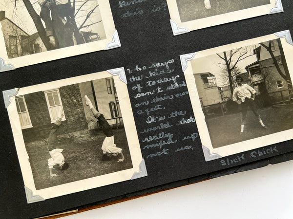 Teenage girl's vernacular photo album of multigenerational women in California ca. 1955