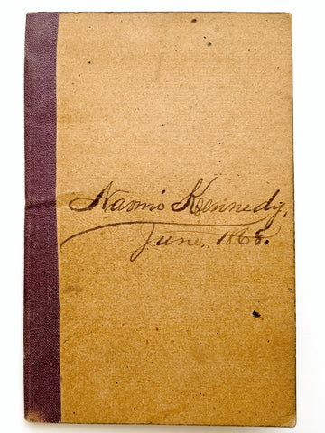 Naomi Kennedy's 1868 manuscript "report card"