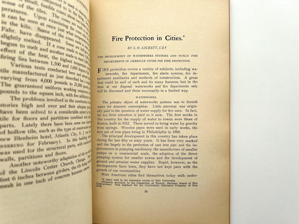 Insurance Engineering Vol. XII, No. 1, July 1906 [San Francisco disaster]