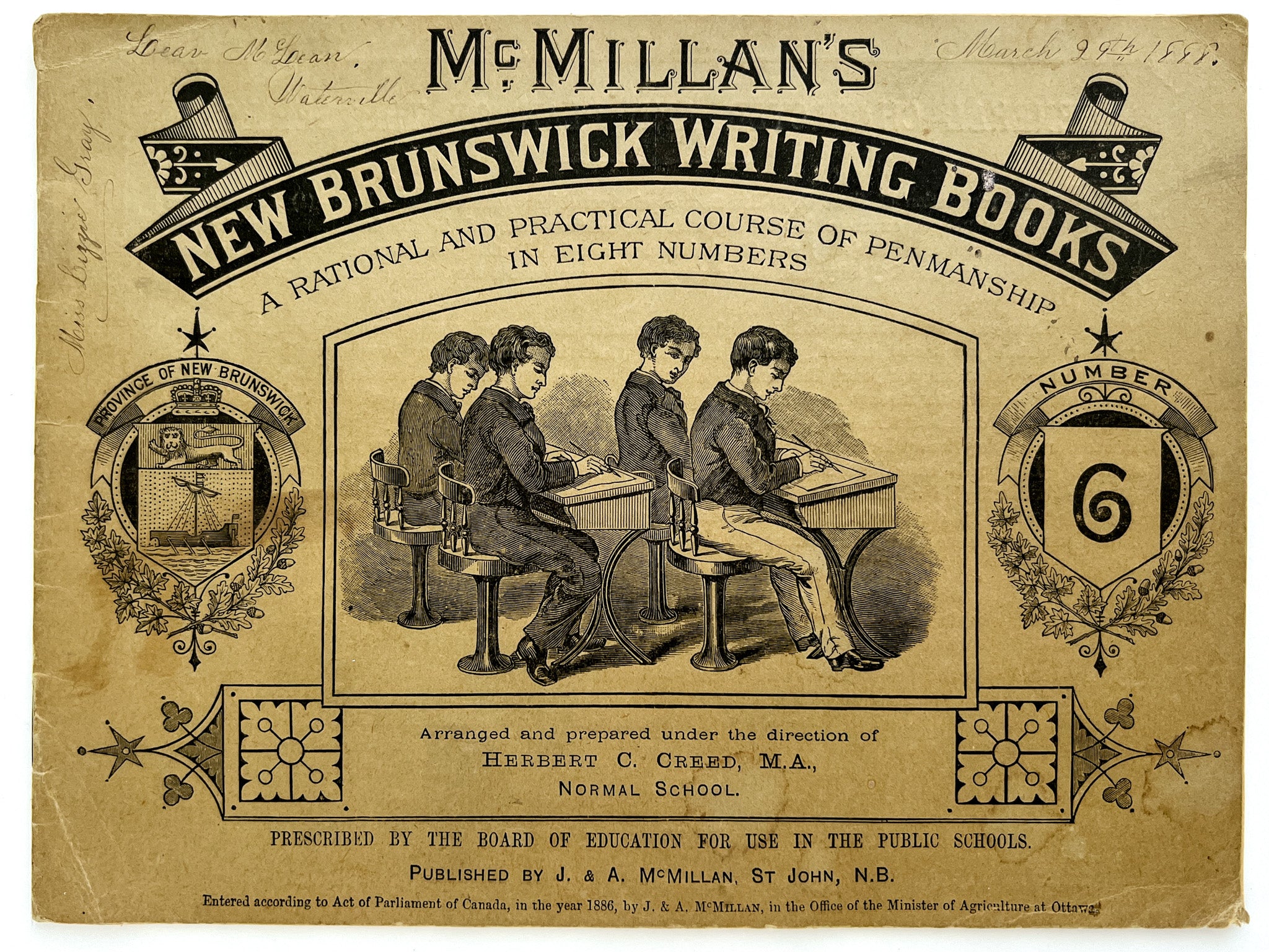 1886 - McMillan's New Brunswick Writing Books No. 6