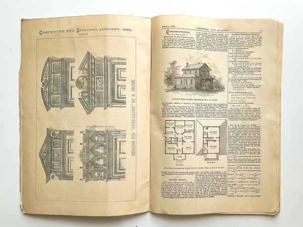 Carpentry and Building, No. 85 (Vol. VIII, No. 1, January 1886)