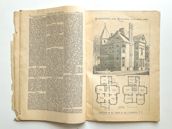 Carpentry and Building, No. 85 (Vol. VIII, No. 1, January 1886)