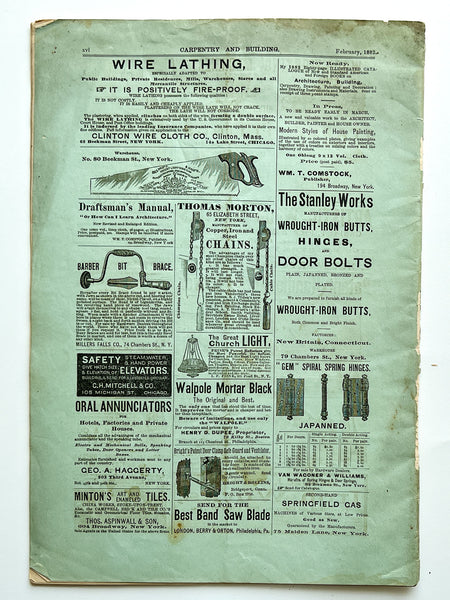 Carpentry and Building Vol. IV, No. 2. February, 1882