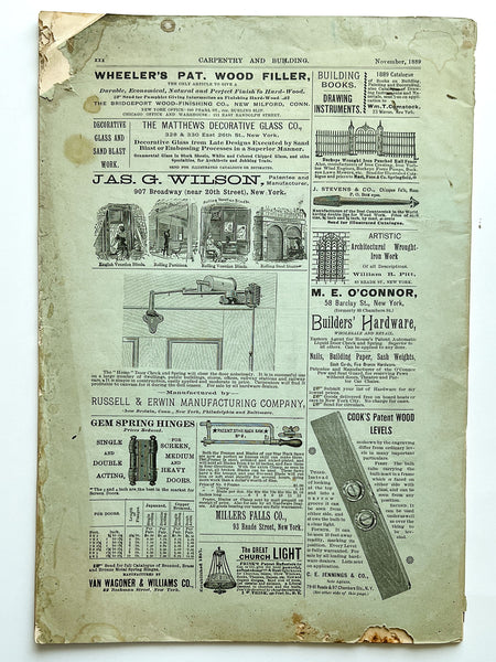 Carpentry and Building, No. 131 (Vol. XI, No. 411. November, 1889)