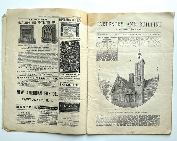 Carpentry and Building, No. 49 (Vol. V, No. 1. January, 1883)