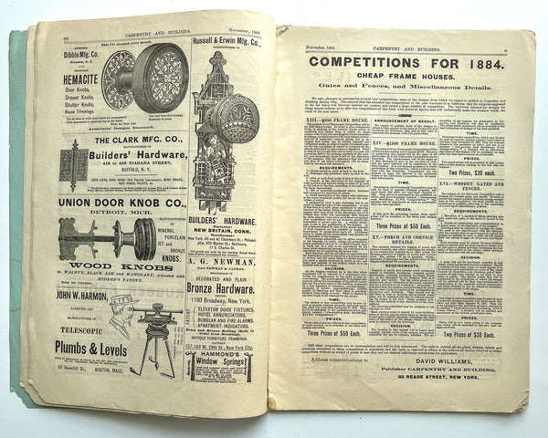 Carpentry and Building, No. 59 (Vol. V, No. 11. November, 1883)