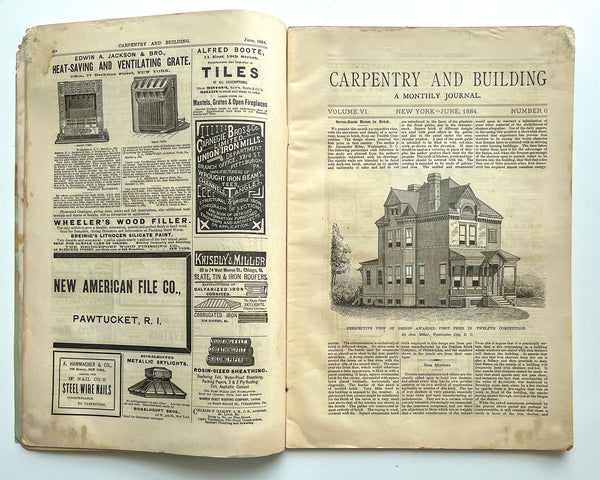 Carpentry and Building, No. 66 (Vol. VI, No. 6, June 1884)