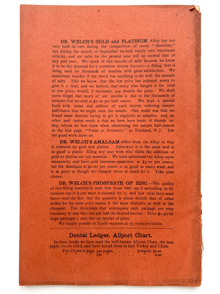 Items of Interest. The Dental Independent. Vol. VII., No. 1. January, 1885.