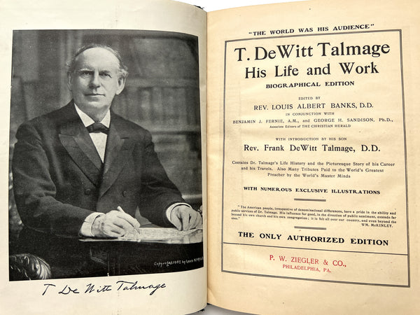 T. DeWitt Talmage: His Life and Work, Biographical edition.