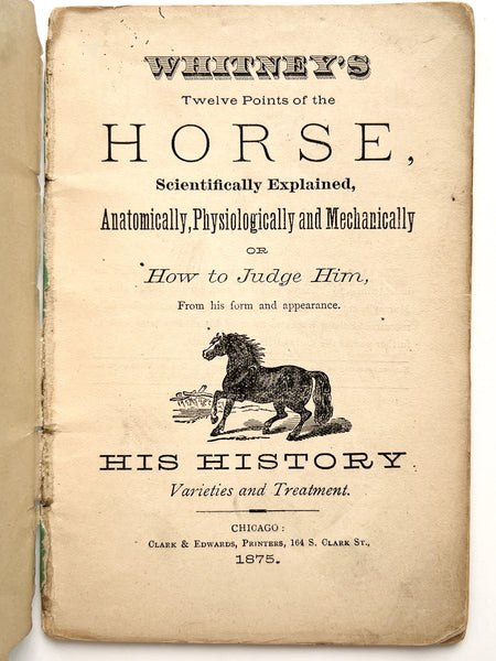 Whitney's Twelve Points on the Horse Scientifically Explained...