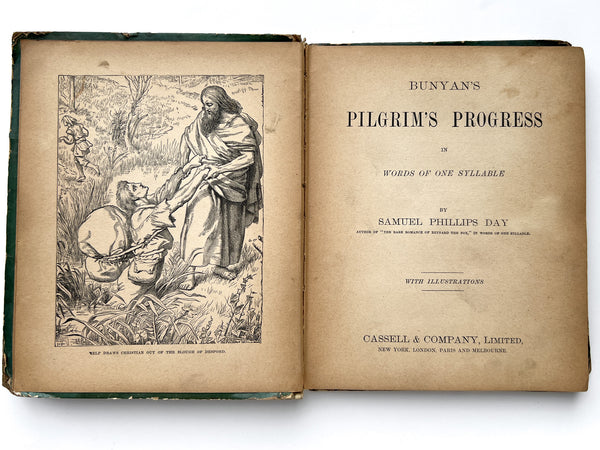 Bunyan's Pilgrim's Progress in Words of One Syllable (and Rodolph Valentino scrapbook)