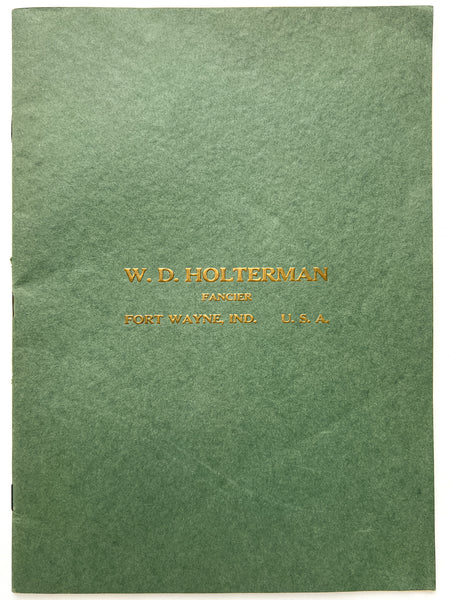 W. D. Holterman, Fancier [Aristocrat Chickens catalog]