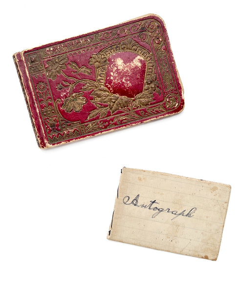 Pair of autograph albums, 1890s