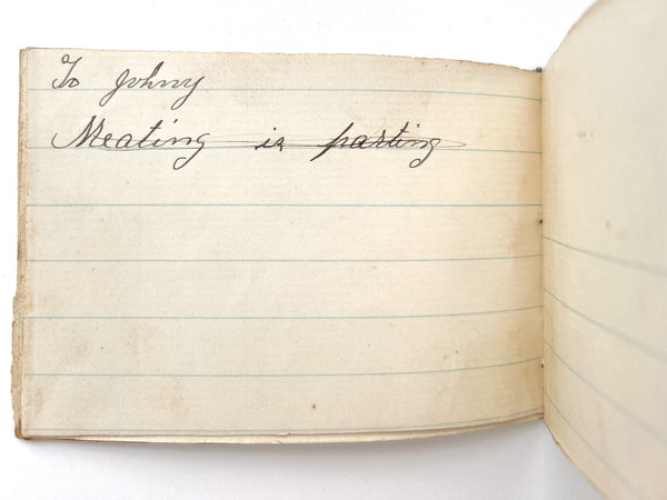 Pair of autograph albums, 1890s