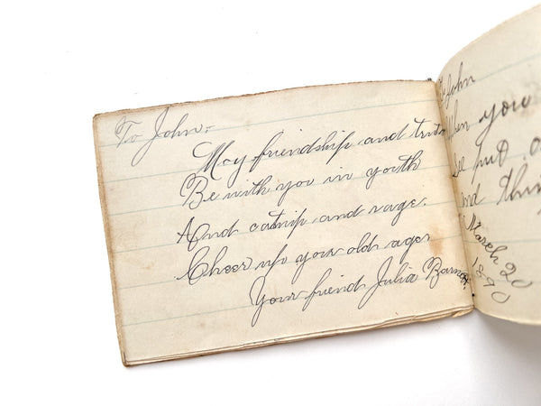 Pair of autograph albums, 1890s