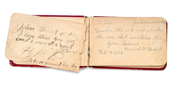 Pair of autograph albums, 1890s