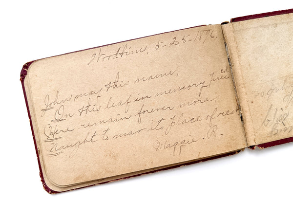 Pair of autograph albums, 1890s