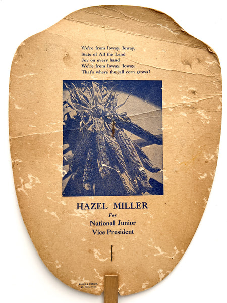 Hazel Miller for National Junior Vice President (campaign paddle fan)