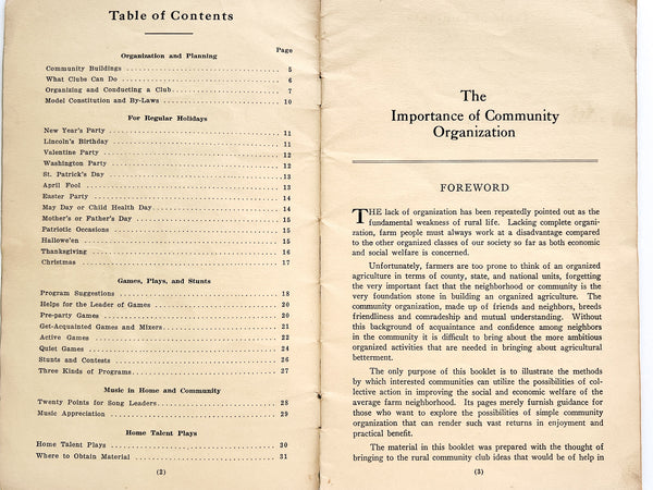 Games, Stunts, Programs: Suggestions for Rural Leaders and Home Entertainment (cover title: Handbook on Organizing in the Rural Community for Work and Play)