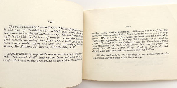 Catalogue of Herd Registered Jersey Cattle. Property of Erastus Corning, Albany N.Y. 1881