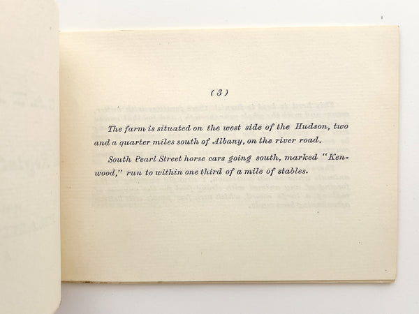 Catalogue of Herd Registered Jersey Cattle. Property of Erastus Corning, Albany N.Y. 1881