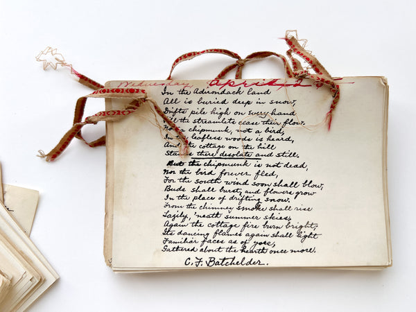 1894 D.I.Y. page-a-day tearaway calendar of quotations