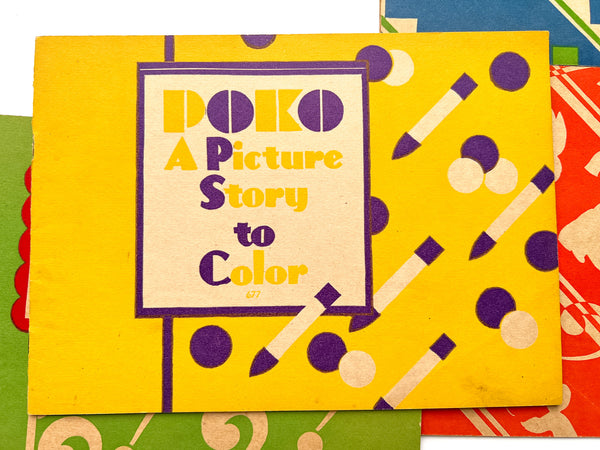Four (4) Whitman series 677 Books to Color and Read