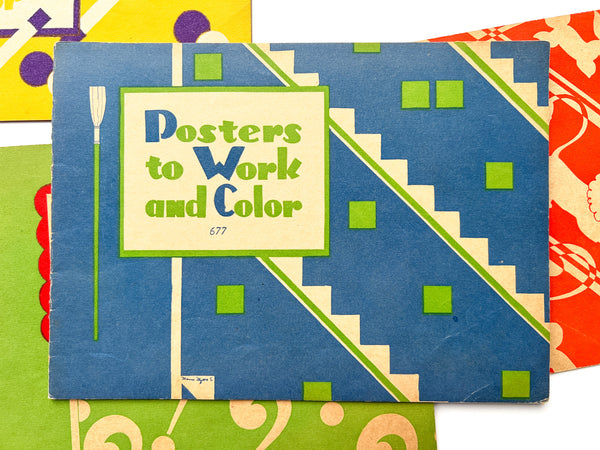 Four (4) Whitman series 677 Books to Color and Read