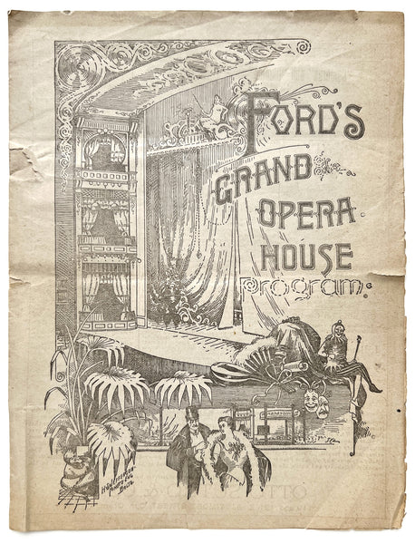 Ford's Grand Opera House (January 1893 program)