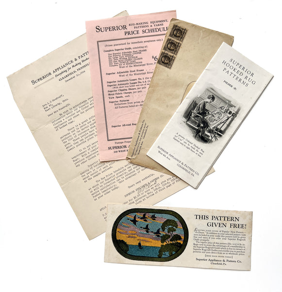 Superior Hooked Rug Patterns (brochure & circulars)