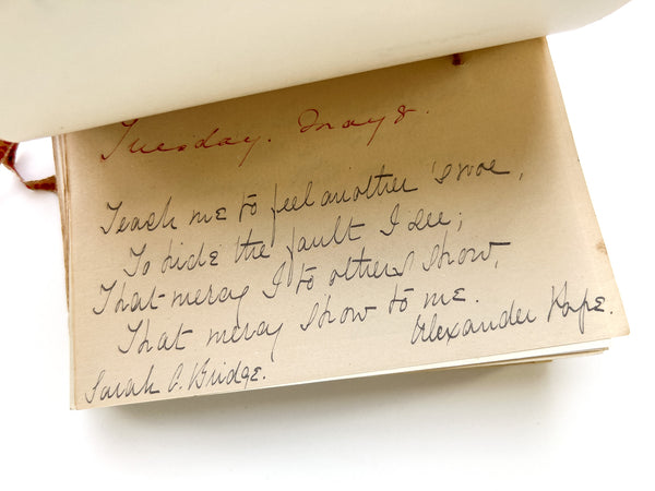 1894 D.I.Y. page-a-day tearaway calendar of quotations