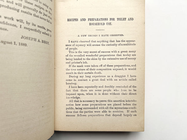 Practical Hand-Book of Toilet Preparations and their Uses. Also recipes for the household...