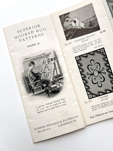 Superior Hooked Rug Patterns (brochure & circulars)