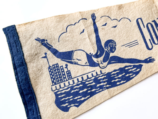 Conneaut Lake Park, Pa. souvenir felt pennant