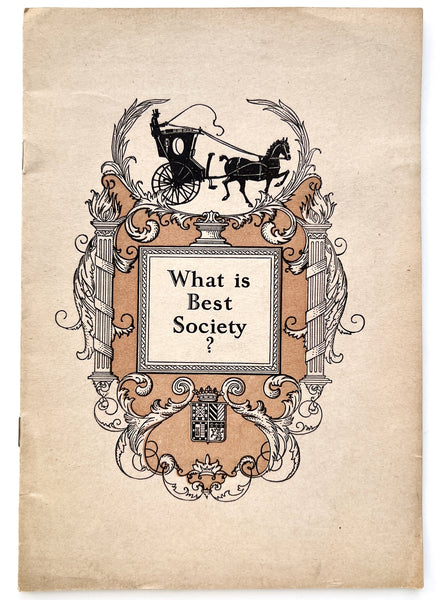 What is Best Society? (cover title)
