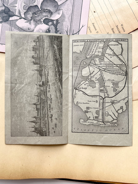 Gilded Age scrapbook of Brooklyn & NYC theater bills and ephemera, ca. 1873-1881, including rare Edwin Booth and Wallack’s Theatre publications (plus Gilbert & Sullivan, Sarah Bernhardt, and Brooklyn Theatre before it burned)