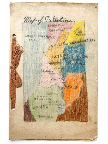 Map of Palestine (handmade Sunday School project booklet)