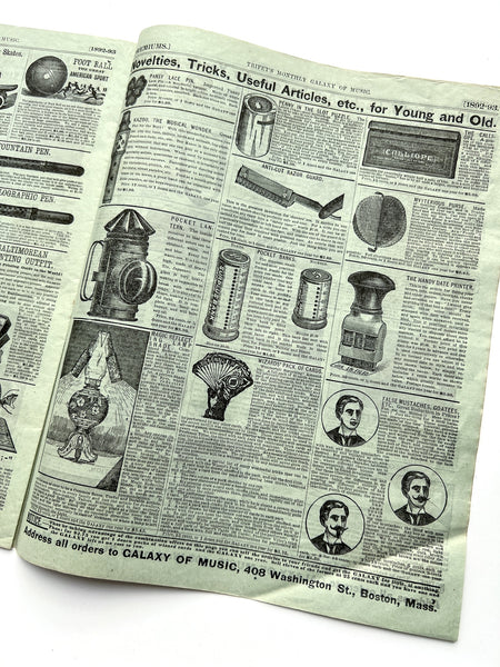 1892-93 Premium List of the "Galaxy of Music"