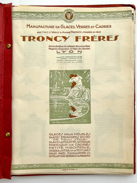 Troncy Frères, Manufacture de Glaces, Verres et Cadres (1937 Catalogue of mirrors)