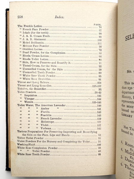 Practical Hand-Book of Toilet Preparations and their Uses. Also recipes for the household...