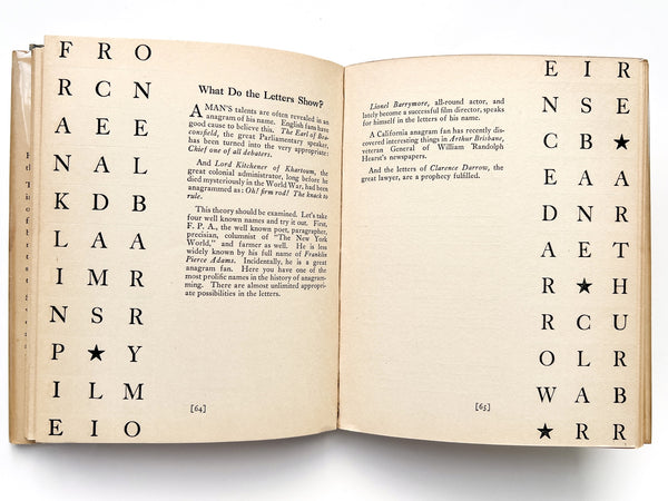Show 'Em Up in Anagrams