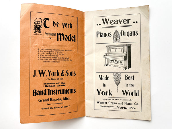 Program of Snyder's 15th Annual Band Carnival. Saturday, August 5, 1905. Brookside Park, Near Dover. All Day and Evening. 12 Bands and 1 Mandolin Club Participating