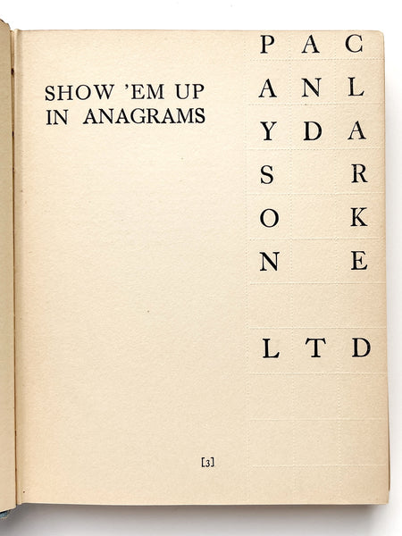 Show 'Em Up in Anagrams