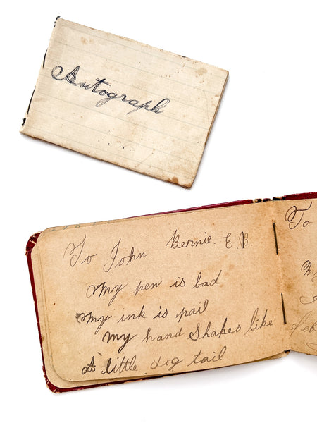 Pair of autograph albums, 1890s