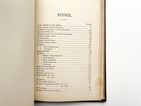 Practical Hand-Book of Toilet Preparations and their Uses. Also recipes for the household...