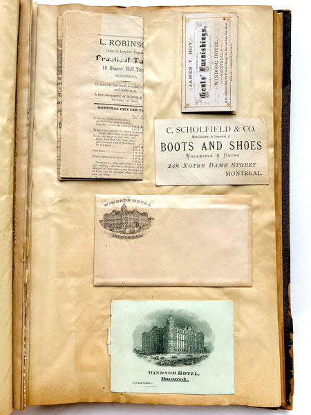 Gilded Age scrapbook of Brooklyn & NYC theater bills and ephemera, ca. 1873-1881, including rare Edwin Booth and Wallack’s Theatre publications (plus Gilbert & Sullivan, Sarah Bernhardt, and Brooklyn Theatre before it burned)