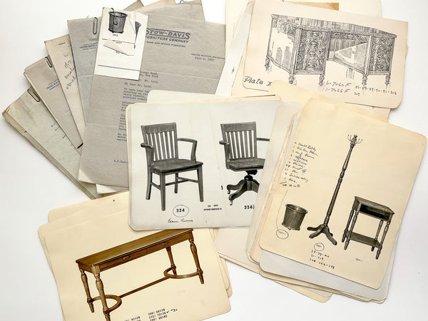 Archive of catalog material and correspondence between the Stow-Davis Furniture Company and First National Bank in Binghamton, New York, regarding the furnishings for their new building (1929-1939)
